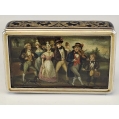 Rare 19C Russian Silver Niello Lukutin Plaque Box image 7