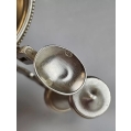 Rare 19C Russian Silver Pan Slavic Tea Glass Holder image 8