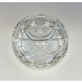 Rare Antique French Crystal Sterling Silver Caviar Server image 5