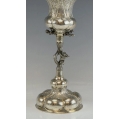 Rare Antique Large Russian Silver Gilt Covered Chalice Moscow 18th Century image 5