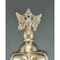 Rare Antique Large Russian Silver Gilt Covered Chalice Moscow 18th Century image 6