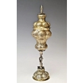 Rare Large 18C Russian Gilt Silver Chalice image 8