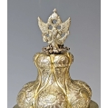 Rare Large 18C Russian Gilt Silver Chalice image 13