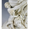 Rare Large 19C French Sevres Biscuit Porcelain Gilt Bronze Figural Vase image 9