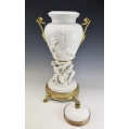 Rare Large 19C French Sevres Biscuit Porcelain Gilt Bronze Figural Vase image 11