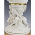 Rare Large 19C French Sevres Biscuit Porcelain Gilt Bronze Figural Vase image 14