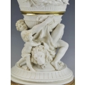 Rare Large 19C French Sevres Biscuit Porcelain Gilt Bronze Figural Vase image 22
