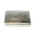 Rare Large Antique Russian Silver Cigarette Case Bogatyr image 5