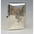 Rare Large Antique Russian Silver Cigarette Case Bogatyr image 7