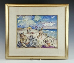 David Burliuk (Russian-American, 1882-1967) Watercolor Painting