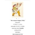 Russian Soviet Artist Vadim Ryndin (1902-1974) Theatre Costume Gouache image 3