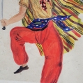 Russian Soviet Artist Vadim Ryndin (1902-1974) Theatre Costume Gouache image 6