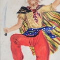 Russian Soviet Artist Vadim Ryndin (1902-1974) Theatre Costume Gouache image 7