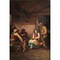 Share Pair Antique 19C German Porcelain Plaques Thallmaier After Franz von Defregger image 1