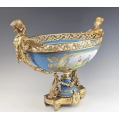 Stunning 19C French Sevres Porcelain Gilt Bronze Centerpiece Bowl image 4