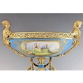 Stunning 19C French Sevres Porcelain Gilt Bronze Centerpiece Bowl image 15