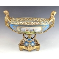Stunning 19C French Sevres Porcelain Gilt Bronze Centerpiece Bowl image 17