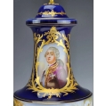 Stunning 19C French Sevres Porcelain Gilt Bronze Pair of Vases image 3