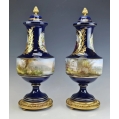 Stunning 19C French Sevres Porcelain Gilt Bronze Pair of Vases image 7
