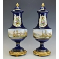 Stunning 19C French Sevres Porcelain Gilt Bronze Pair of Vases image 8