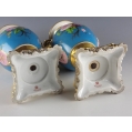 Stunning 19C Russian Porcelain Kornilov Br. Vases image 2