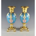 Stunning 19C Russian Porcelain Kornilov Br. Vases image 4