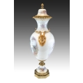 Stunning Large 19C French Sevres H/P Porcelain Gilt Bronze Vase Signed image 10