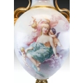 Stunning Large 19C French Sevres H/P Porcelain Gilt Bronze Vase Signed image 13