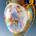 Stunning Large 19C French Sevres Lustre Porcelain Gilt Bronze Vase Urn image 3