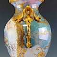 Stunning Large 19C French Sevres Lustre Porcelain Gilt Bronze Vase Urn image 7