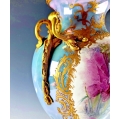 Stunning Large 19C French Sevres Lustre Porcelain Gilt Bronze Vase Urn image 11