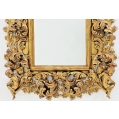 Stunning Large Antique Italian Florentine Style Giltwood Mirror image 2