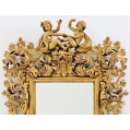 Stunning Large Antique Italian Florentine Style Giltwood Mirror image 3