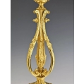 Superb 19C French Bronze Dore Pair Empire Candelabras image 5