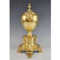 Superb 19C French Gilt Bronze Empire Mantel Clock Leroy & Fils image 6
