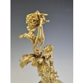 Superb 19C French Gilt Bronze Flowers Candleholders Set image 1