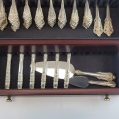 Superb Wallace Sterling Silver Flatware Service for 18 Grand Baroque 94 pieces image 12