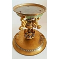 Superior 19C Antique French Gilt Bronze Champleve Enamel Centerpiece image 1