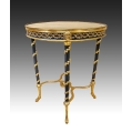 Superior 19C Gueridon Table Gilt Bronze Marble image 9