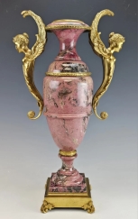Superior 19C Russian Empire Ormolu Mounted Rhodonite Vase