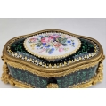 Superior Antique French Russian Gilt Ormolu Enamel Vanity Parfum Box image 9