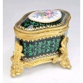 Superior Antique French Russian Gilt Ormolu Enamel Vanity Parfum Box image 12
