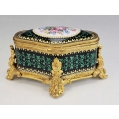 Superior Antique French Russian Gilt Ormolu Enamel Vanity Parfum Box image 16