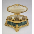 Superior Antique French Russian Gilt Ormolu Enamel Vanity Parfum Box image 17