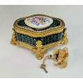 Superior Antique French Russian Gilt Ormolu Enamel Vanity Parfum Box image 18