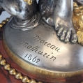 Superior Huge 19C French Bronze Crystal Centerpiece Statue M.Moreau (1822-1912) image 10
