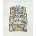 Superior Imperial Russian Silver-Gilt Cloisonné and Shaded Enamel Casket, Box. Pavel Ovchinnikov, Moscow, 1891 image 3