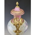 Superior Large 19C French Sevres H/P Porcelain Gilt Bronze Vase Signed image 5