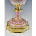Superior Large 19C French Sevres H/P Porcelain Gilt Bronze Vase Signed image 12