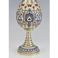 Unique Large 19C Russian Silver Enamel Church Style Shaker Stench Container image 2